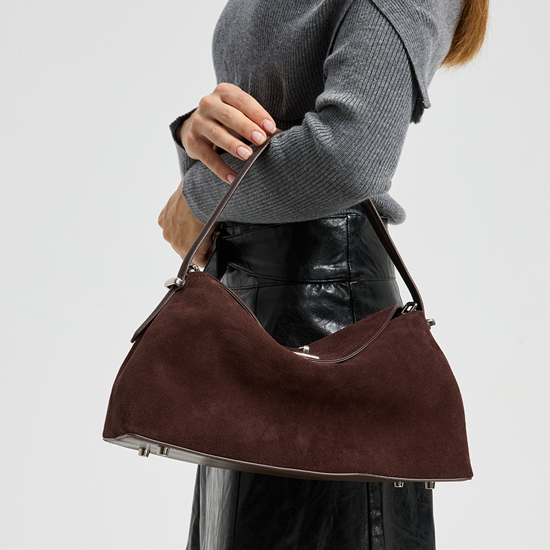 Luxury Bags Coach - Women's Natural Suede Leather Tote Bag