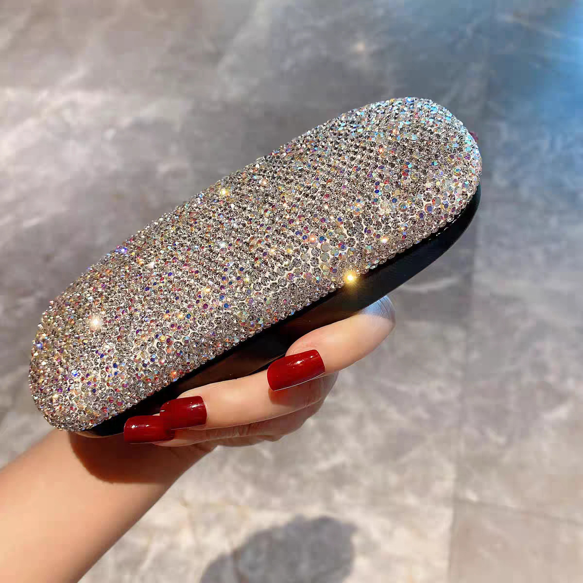 Luxury Bags List - Luxury Diamond Sun Glasses Case Women