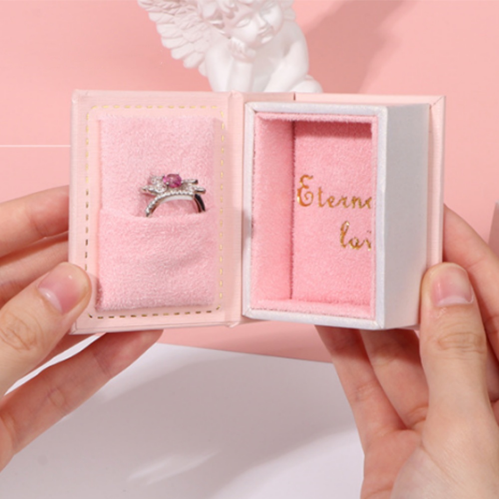 Luxury Bags List - Mini Clamshell Book Ring Box for