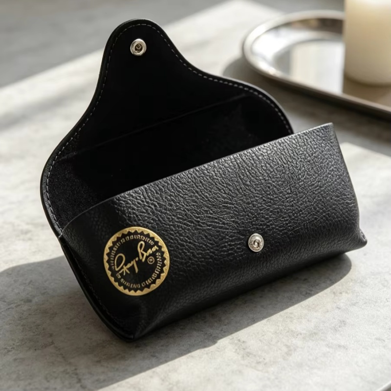 Luxury Bags Coach - Ray-Ban Leather Sunglasses Case Portable Snap