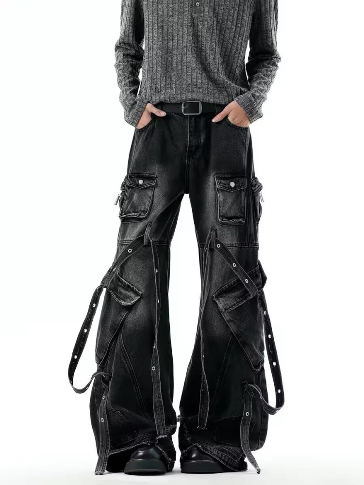 Luxury Bags Denim - 2026 Punk Y2K Style Multi Pockets