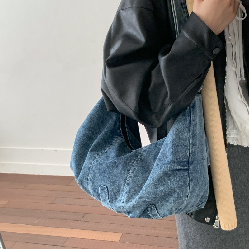 Luxury Bags Denim - Casual Denim Large Capacity Crossbody Bags