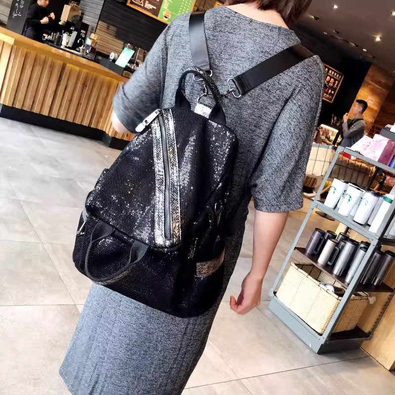 New Women Nylon Sequins Backpa - Luxury Bags Vintage review and price