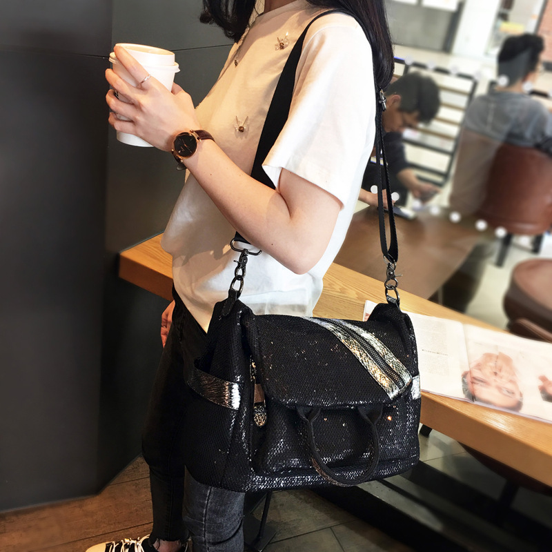 New Women Nylon Sequins Backpa - Luxury Bags Vintage review and price