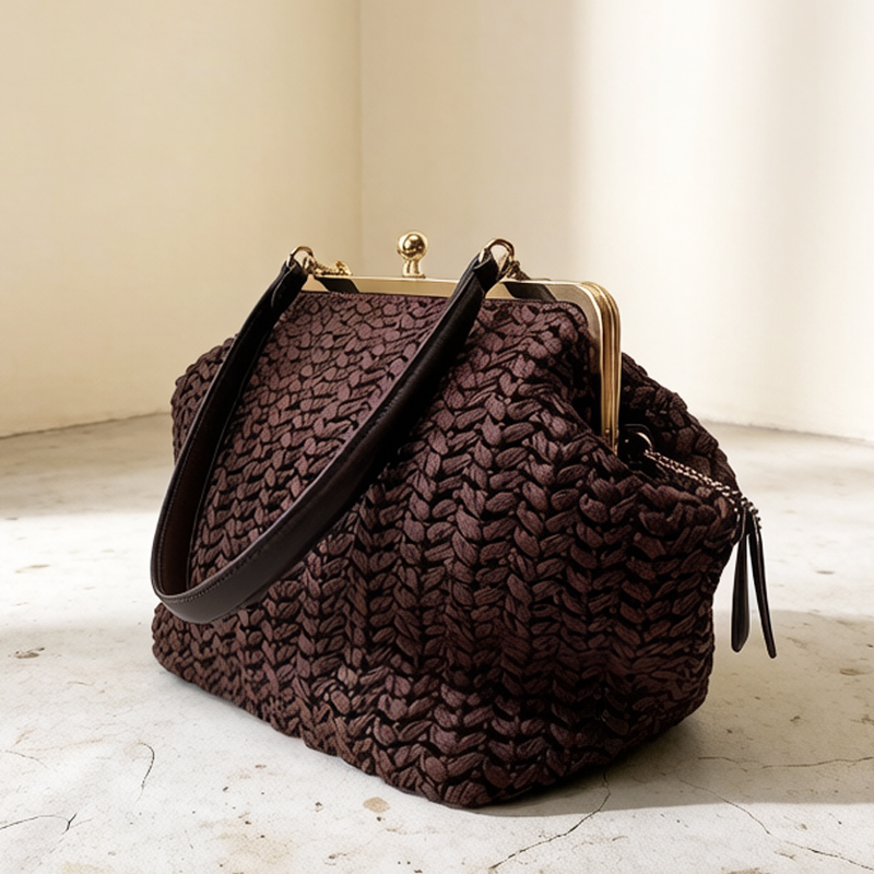 Hand-Woven Kisslock Frame Shou - Luxury Bags Vintage review and price