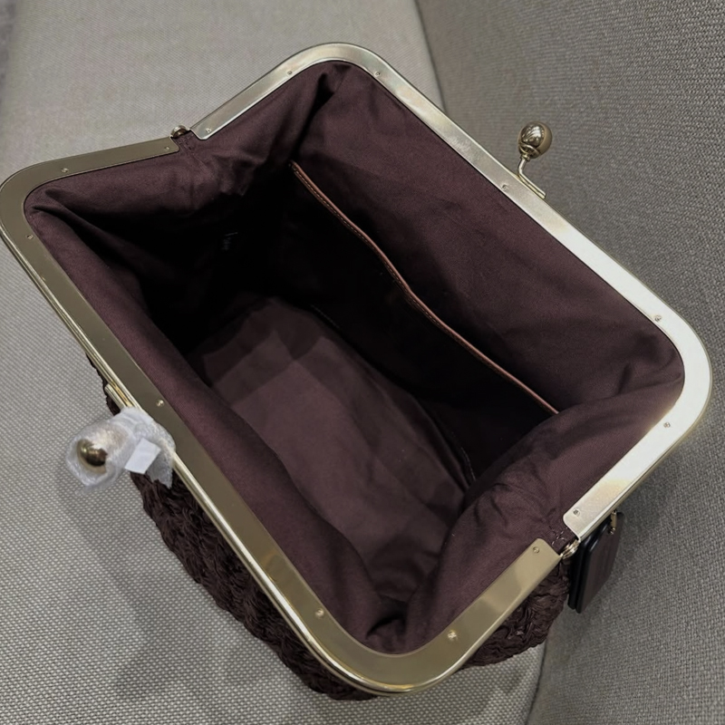 Hand-Woven Kisslock Frame Shou - Luxury Bags Vintage review and price