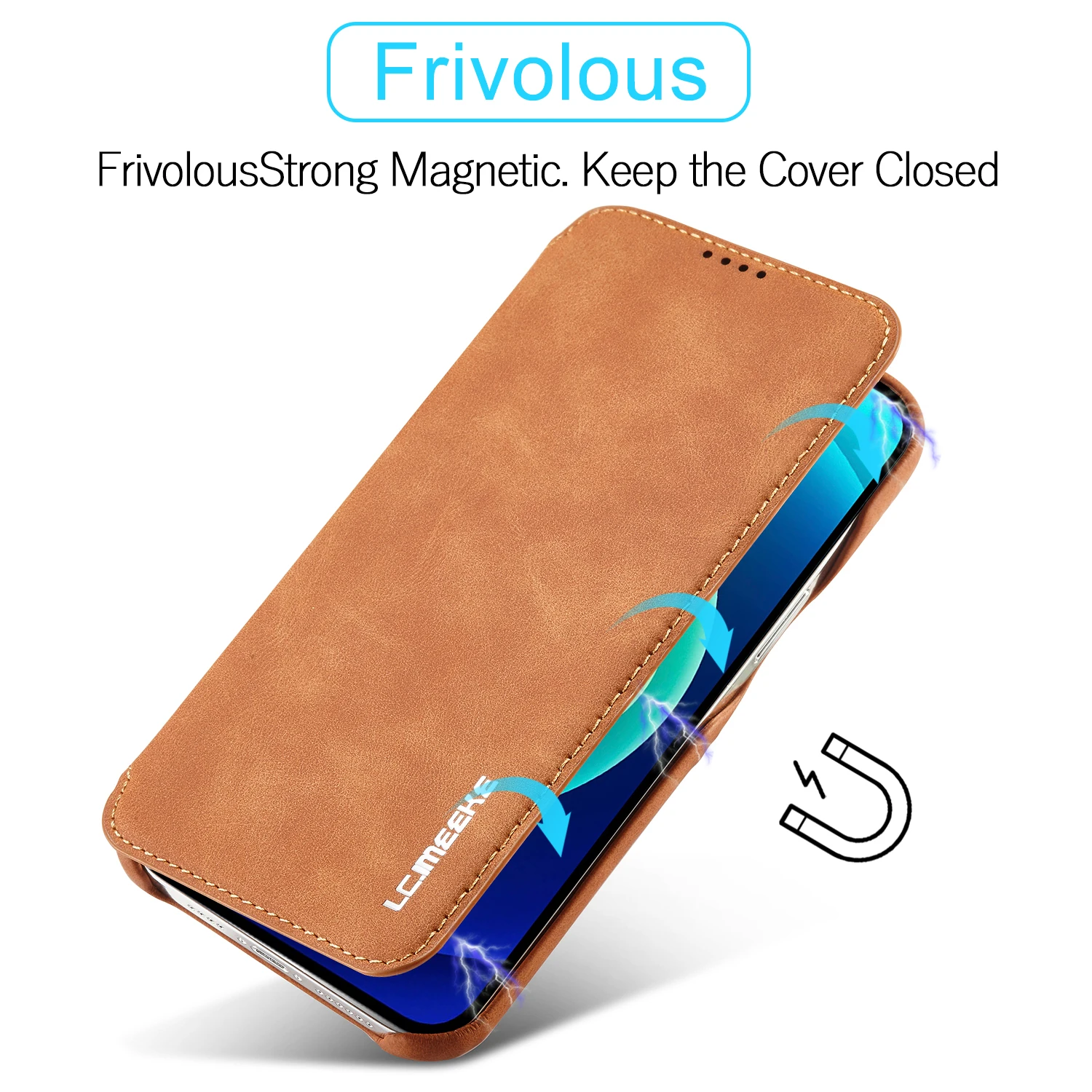 Leather Flip Wallet Magnetic C - Briefcase Leather Slim review and price