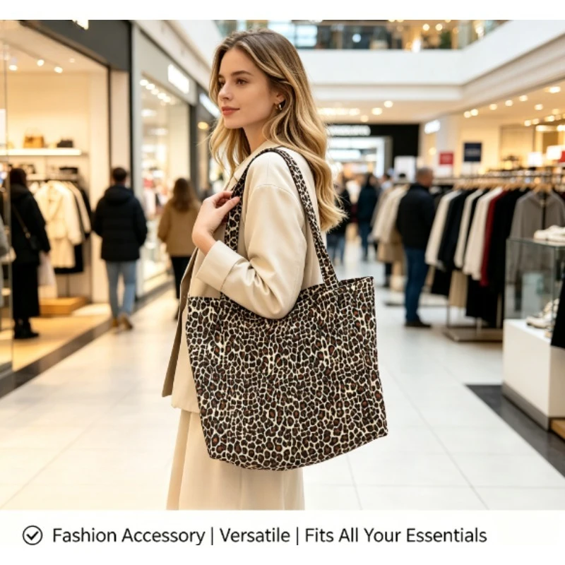 2026 Leopard Print Canvas Tote - Quiet Luxury Bags Tote review and price
