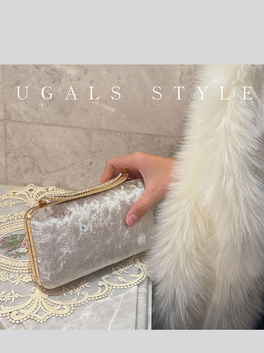 UGALS Velvet Box Bag Evening P - Luxury Bags For Young Women review and price