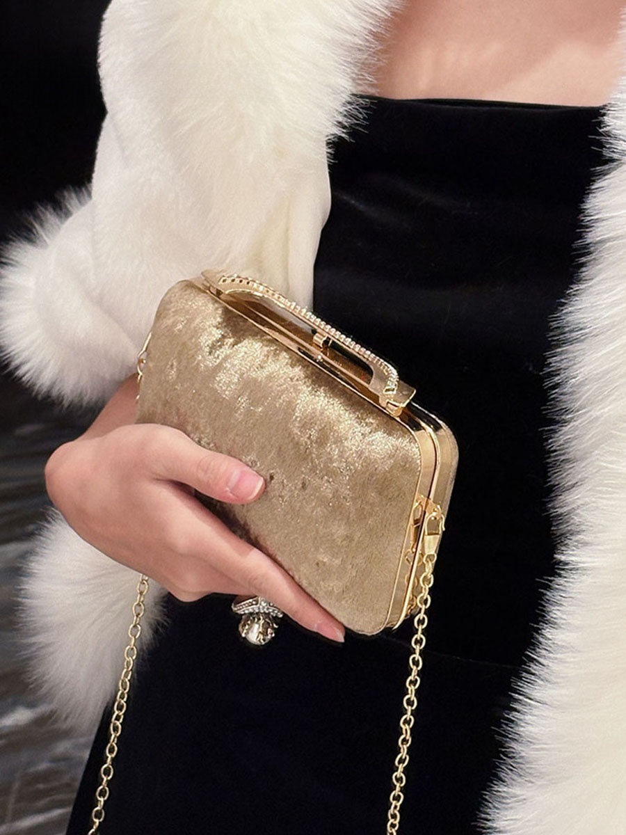 UGALS Velvet Box Bag Evening P - Luxury Bags For Young Women review and price