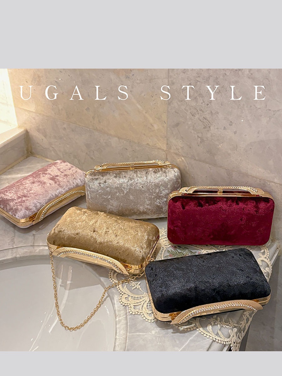 UGALS Velvet Box Bag Evening P - Luxury Bags For Young Women review and price