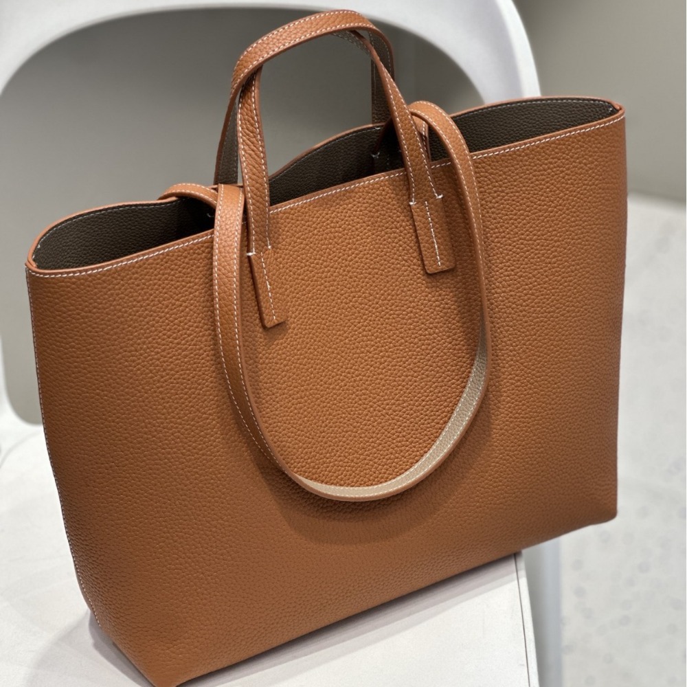 Inside and Outside Contrasting - Quiet Luxury Bags Tote review and price