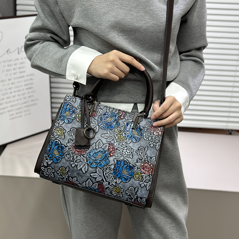 Vintage 3D Embossed Floral Tot - Quiet Luxury Bags Tote review and price