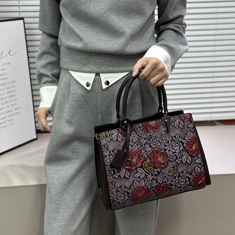 Vintage 3D Embossed Floral Tot - Quiet Luxury Bags Tote review and price