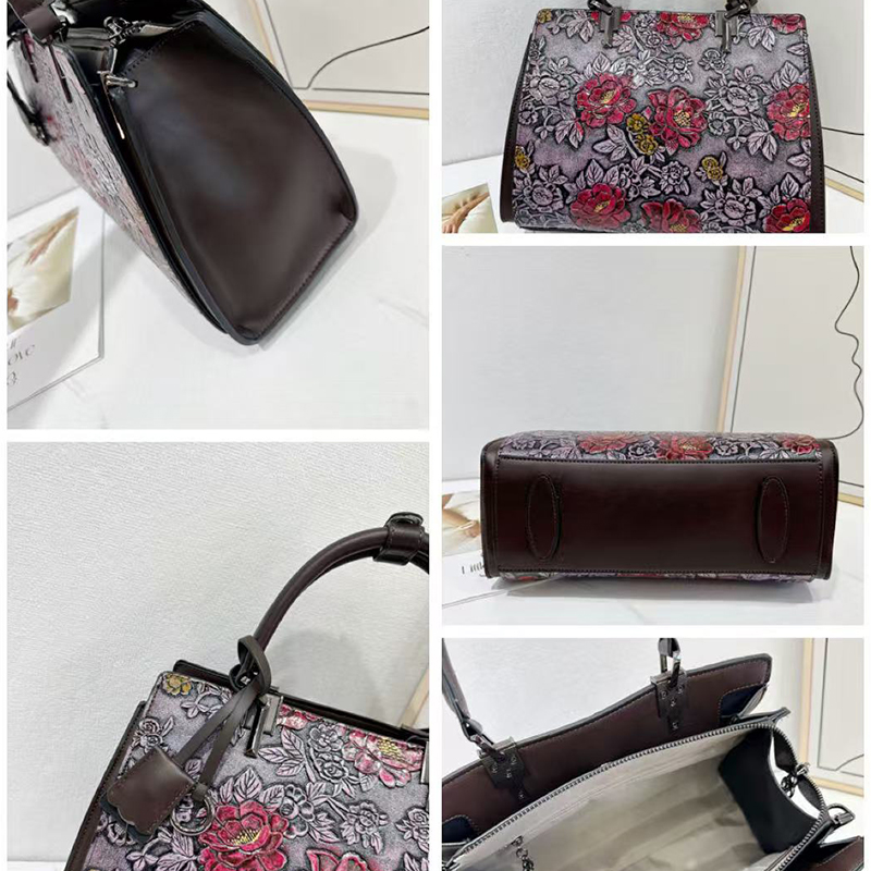 Vintage 3D Embossed Floral Tot - Quiet Luxury Bags Tote review and price