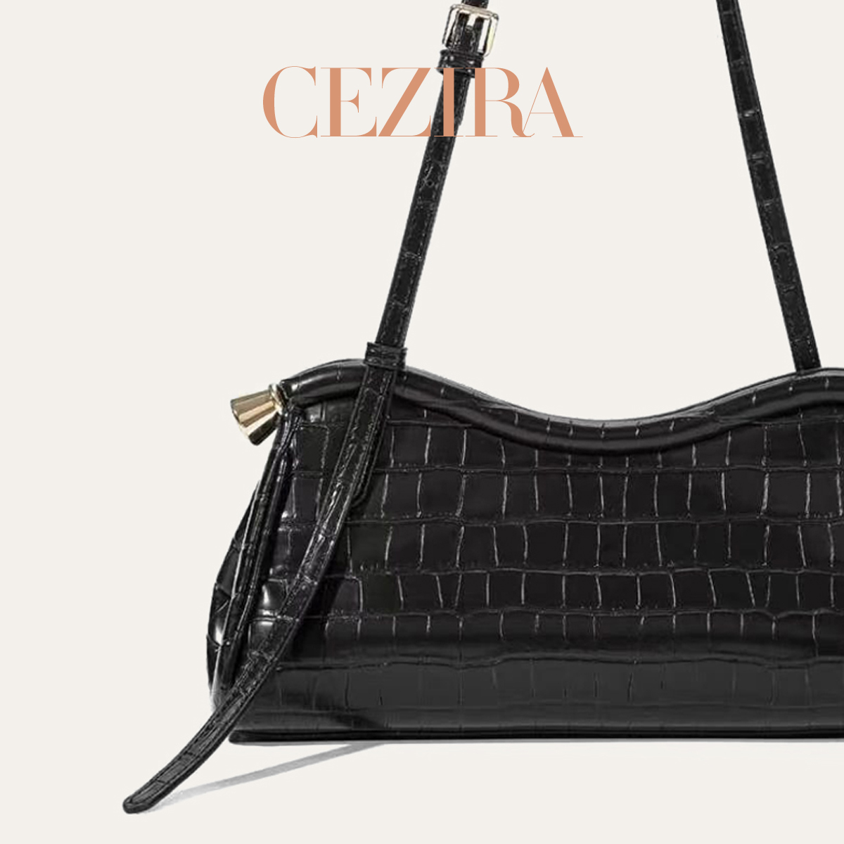 CR Luxury Crocodile Texture Sh - Luxury Bags Vegan Leather review and price