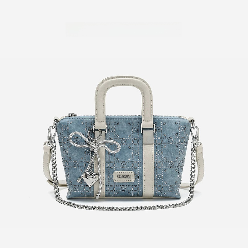 Exncab Diamond Embellished Den - Luxury Bags Denim review and price
