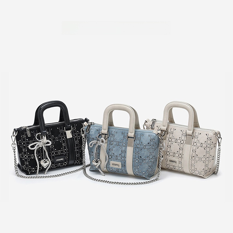 Exncab Diamond Embellished Den - Luxury Bags Denim review and price