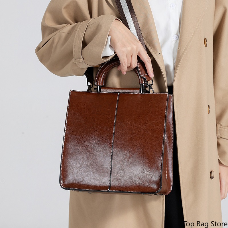 Genuine Leather Tote Bag for W - Quiet Luxury Bags Tote review and price