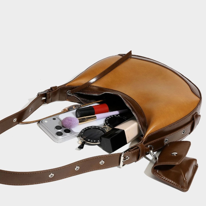 Solid Color Soft PU Leather Ha - Luxury Bags Vintage review and price