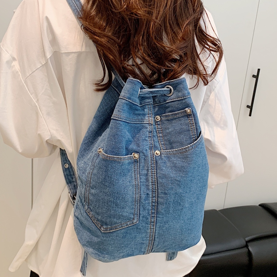 Denim Female Backpacks Casual  - Luxury Bags Denim review and price