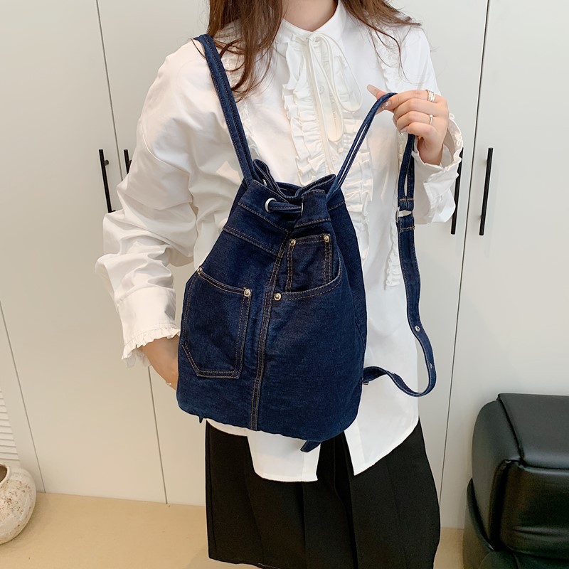 Denim Female Backpacks Casual  - Luxury Bags Denim review and price