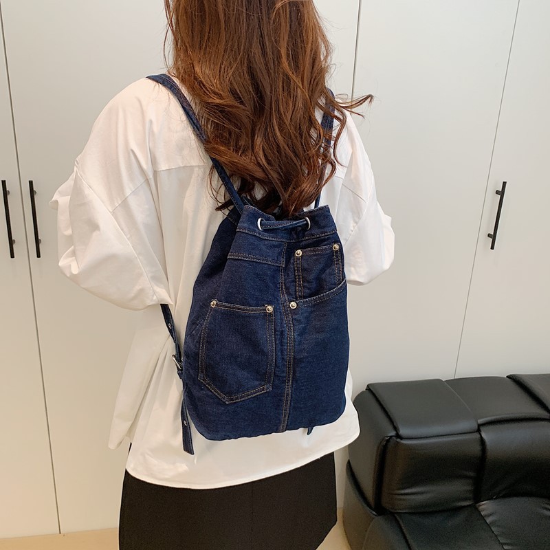 Denim Female Backpacks Casual  - Luxury Bags Denim review and price