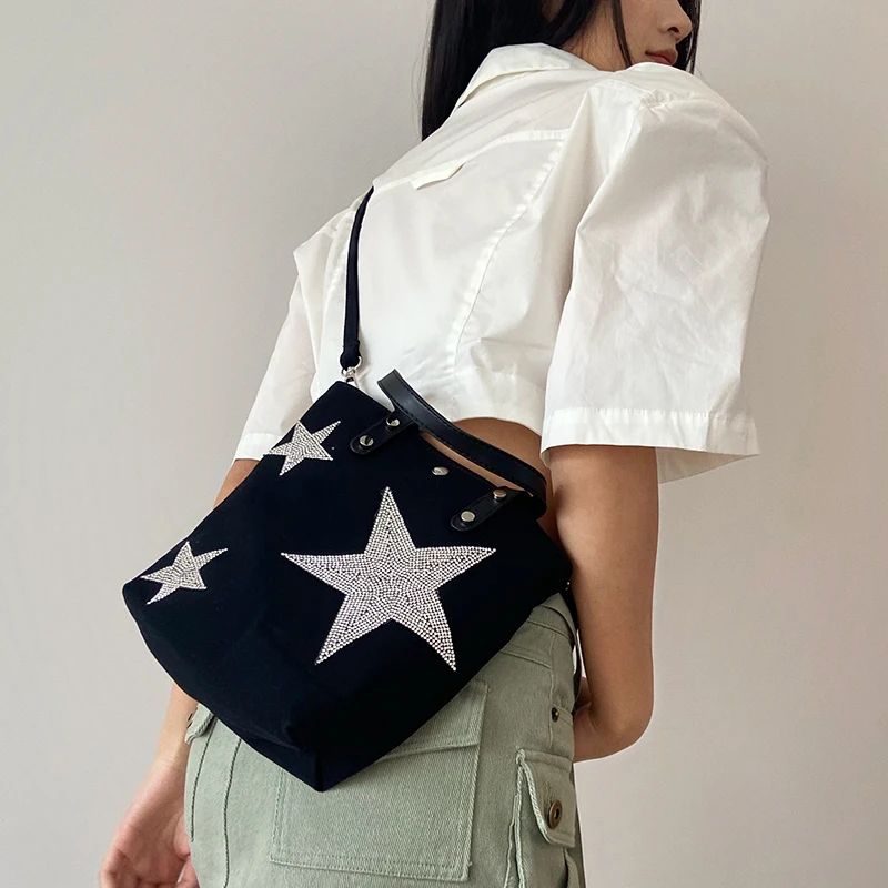Fashion Denim Women Handbags L - Luxury Bags Denim review and price