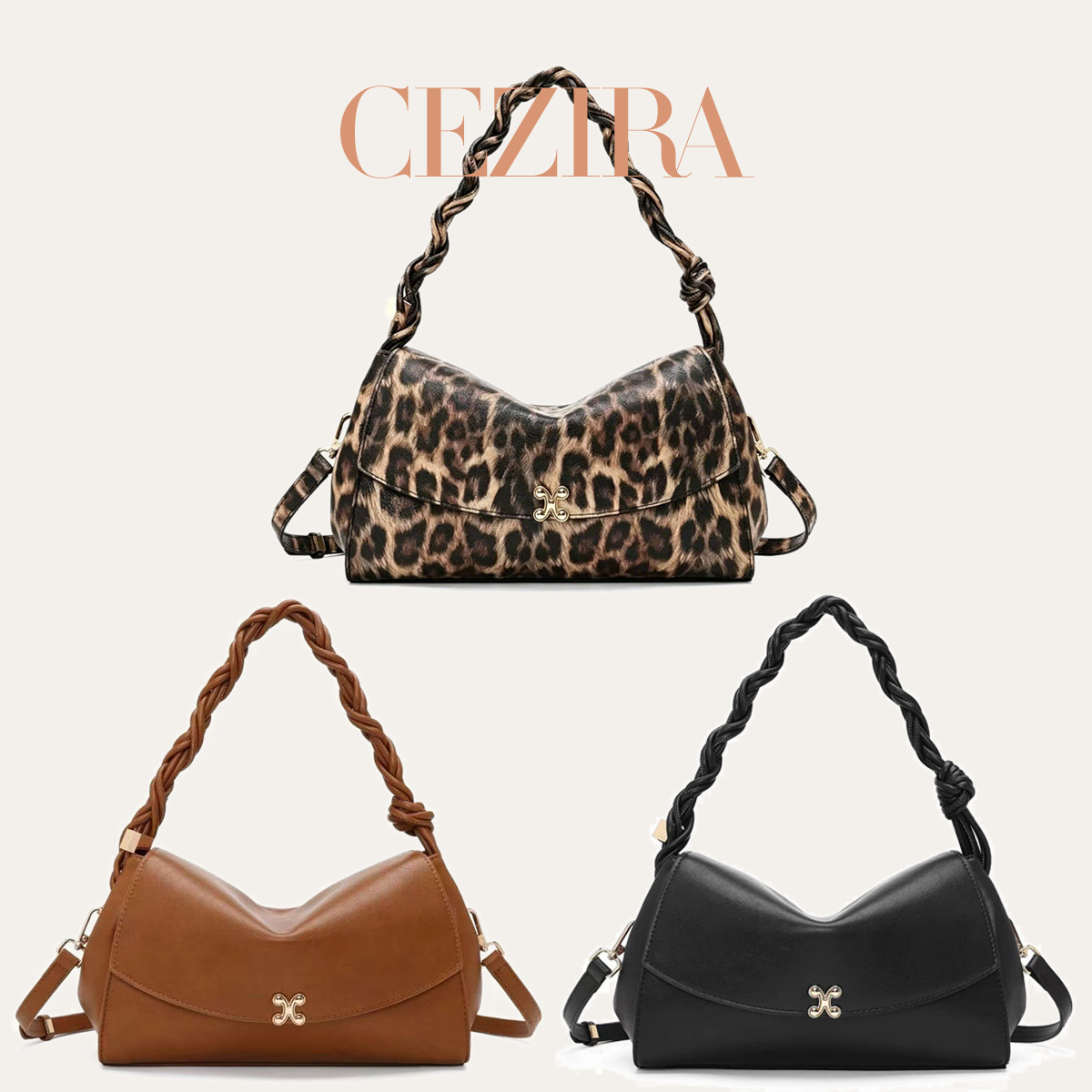 CR High Quality Fashion Leopar - Luxury Bags Vegan Leather review and price