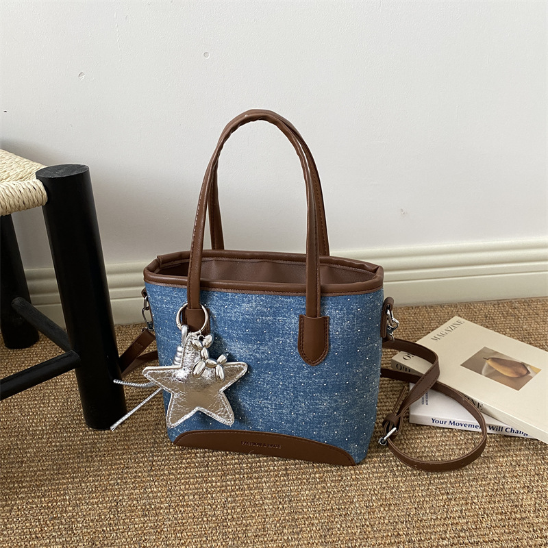 Denim Underarm Shopper Totes L - Luxury Bags Denim review and price