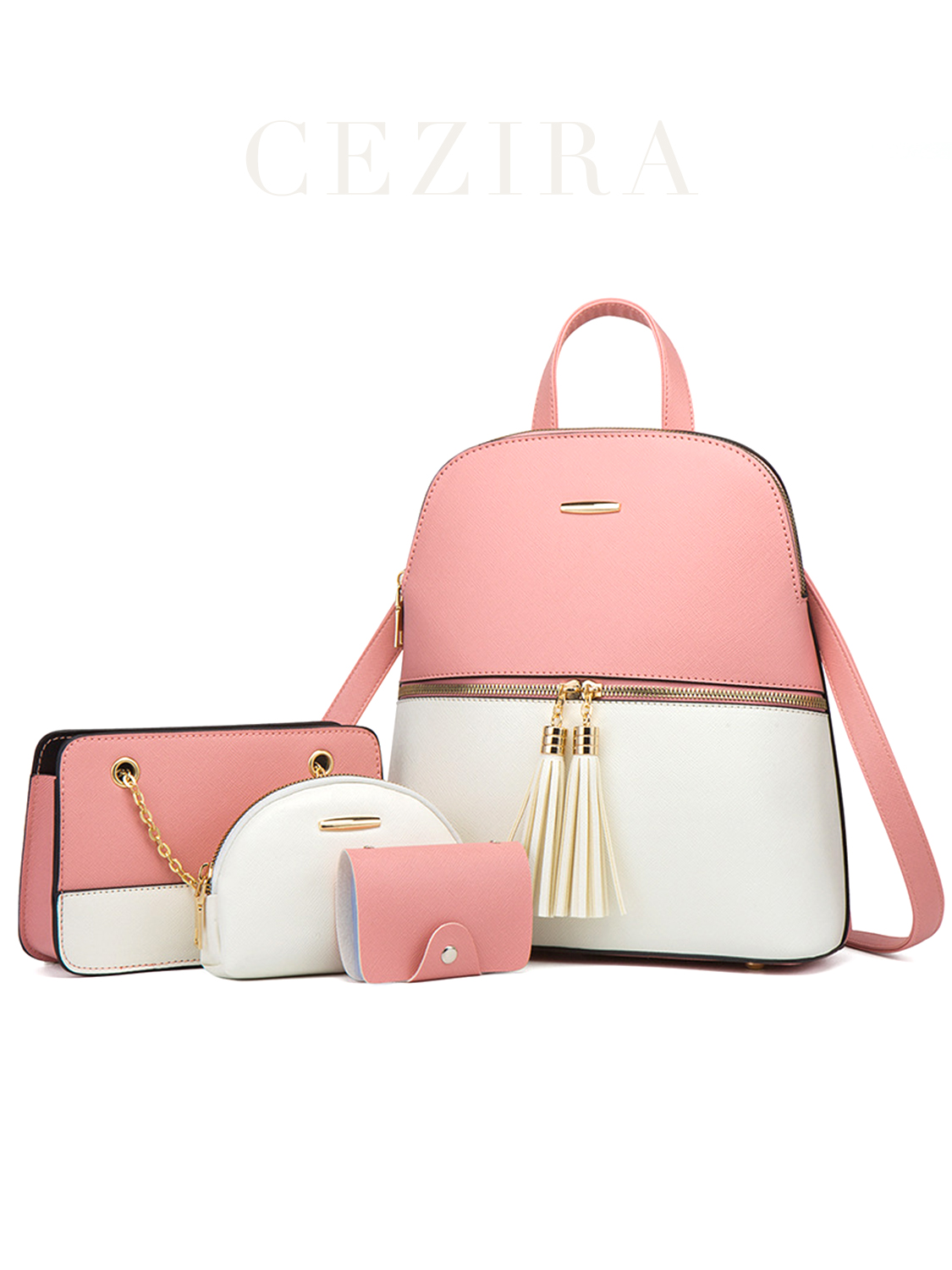 4 PCS Bags Set Women's Fashion - Luxury Bags Vegan Leather review and price