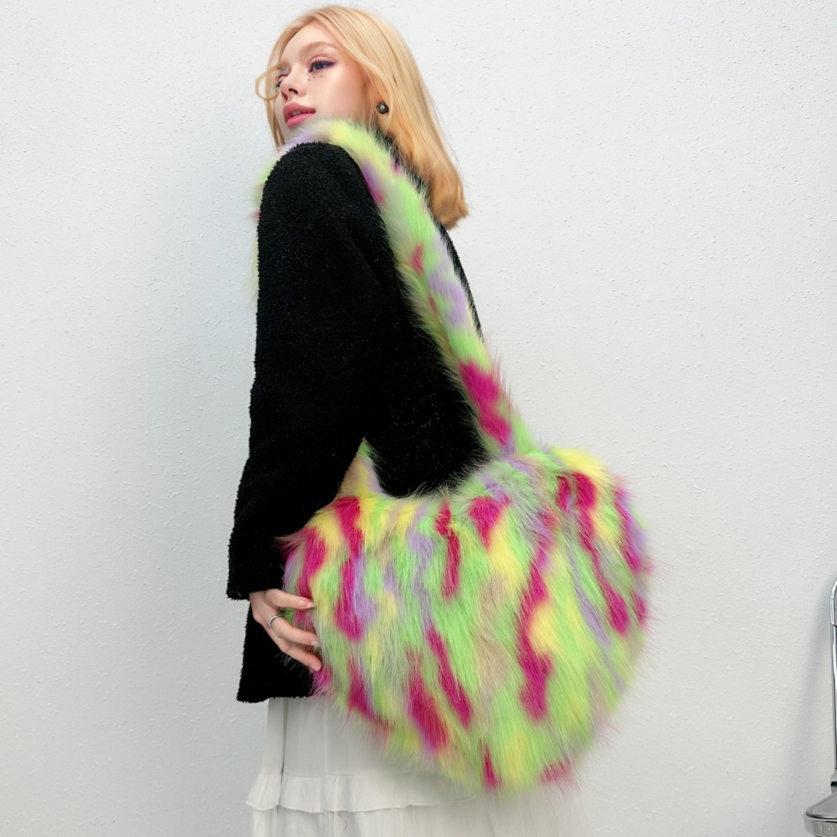 Cross-Border Fox Fur Shoulder  - Luxury Bags Vegan Leather review and price