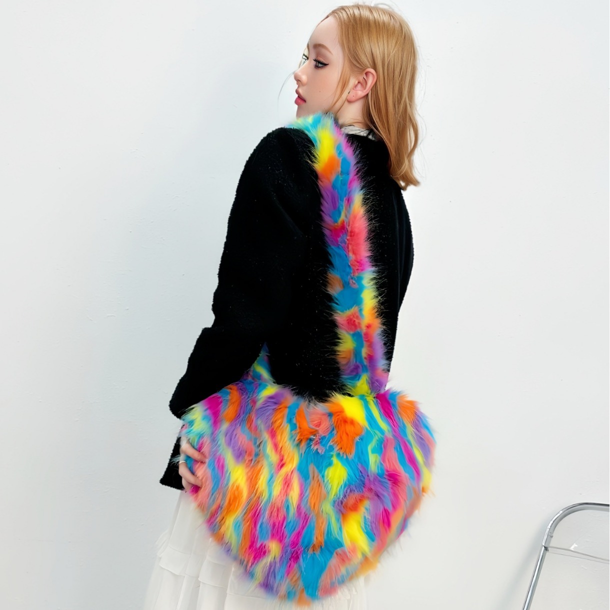 Cross-Border Fox Fur Shoulder  - Luxury Bags Vegan Leather review and price