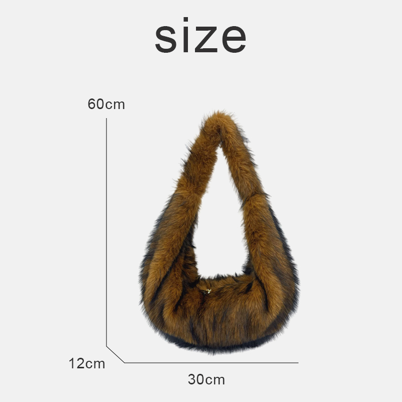 Fashion Faux Fur Hobos Bags Fo - Luxury Bags Trend 2025 review and price