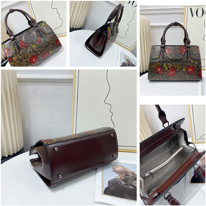 Vintage Floral Embossed Tote B - Luxury Bags Vegan Leather review and price