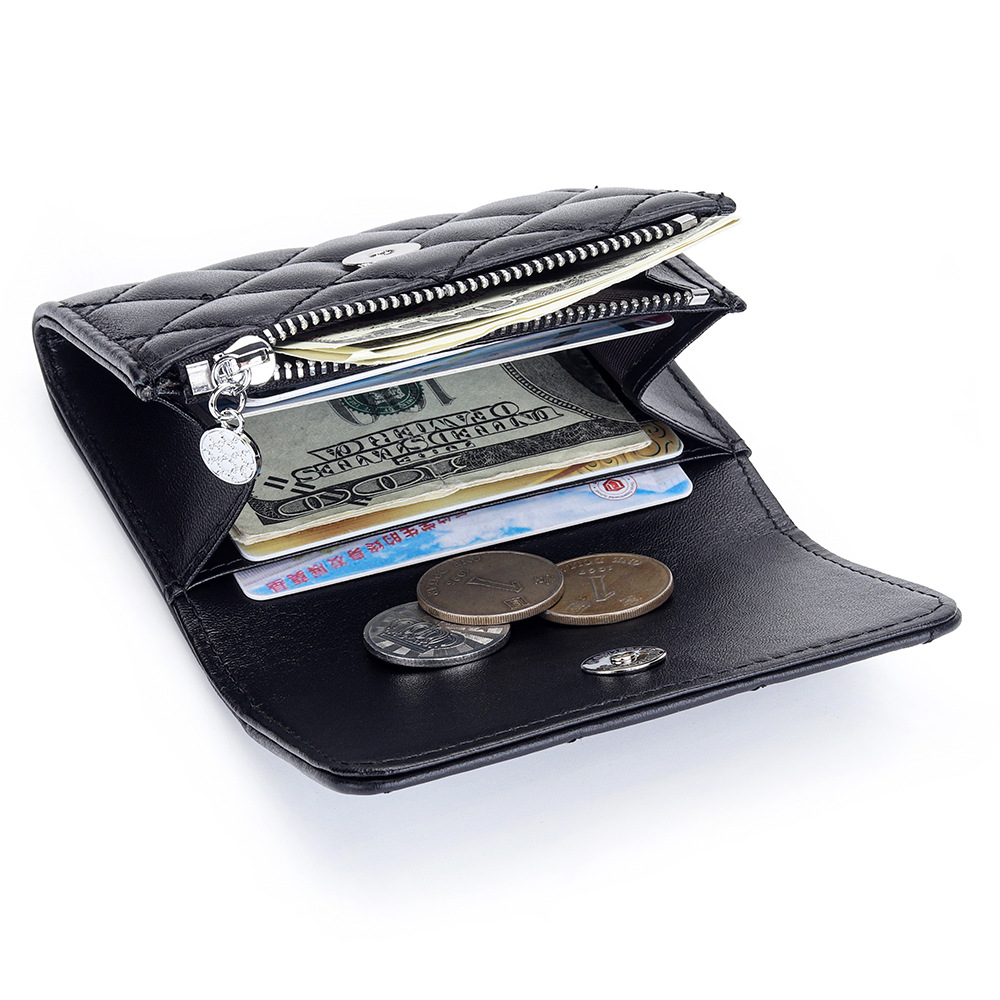Sheepskin Quilted Card Holder  - Luxury Bags Names review and price