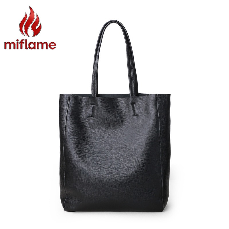 Genuine Leather Shoulder Tote  - Quiet Luxury Bags Tote review and price