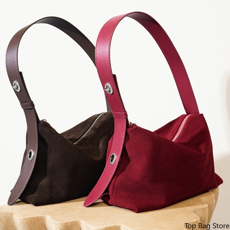 Genuine Leather Shoulder Tote  - Quiet Luxury Bags Tote review and price
