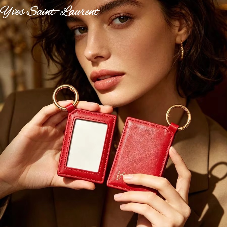 YSL  Red Leather Square Mini P - Luxury Bags Leather review and price
