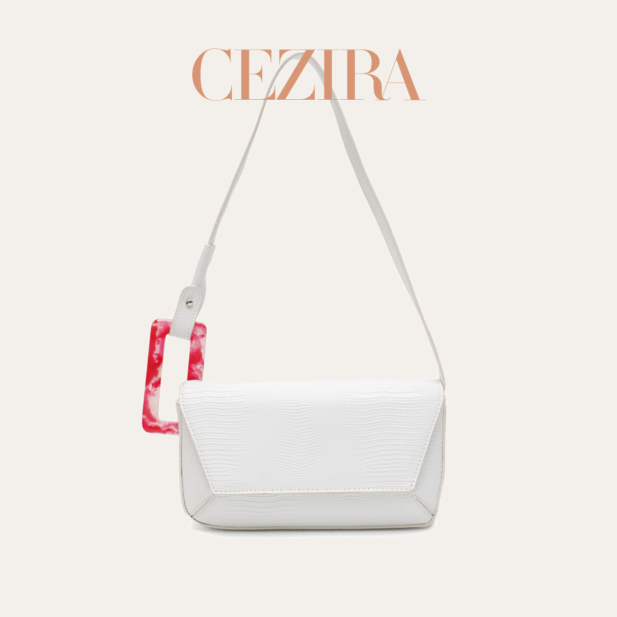 CR Big Square Buckle Pleated T - Luxury Bags Vegan Leather review and price